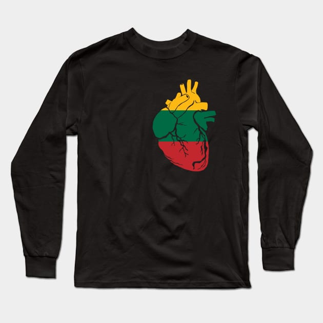 Lithuania Long Sleeve T-Shirt by Bun Art Store